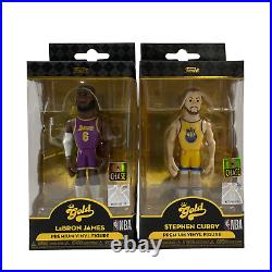 FUNKO GOLD NBA Vinyl Figure 5 Inch Huge Lot Of 10 All Chase Figures NEW