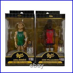 FUNKO GOLD NBA Vinyl Figure 5 Inch Huge Lot Of 10 All Chase Figures NEW