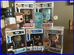 FUNKO POP 5 POPS LOT Super Heros, Freddy Funko, Star Wars (ALL POPS IN PROTECTOR)