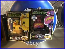 FUNKO POP BLACK LIGHT LOT ALL 4 Alice Queen Hatter And Cheshire FUNKO SHOP EXCL