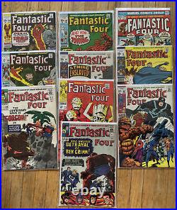 Fantastic Four Silver Age Lot 10 books all keys and 1st appearances