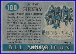 Fats Henry 1955 All American Card (Near Mint)
