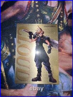 Final Fantasy VII Cardass 1997 Gold Lottery Promos. All Four. MINT Condition