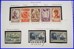 France 1941-1978 Collection Of 1,550+ Stamps All Mint In Yvert & Tellier Album
