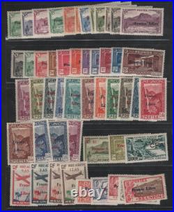 France Reunion 1943 France Libre Collection Of 50 Mint Never Hinged All Scanned