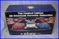 Franklin Mint 124 All American Corvette Collection 3 Car Set Limited Edition