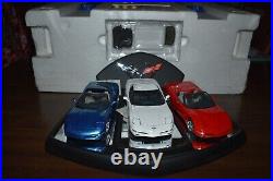 Franklin Mint 124 All American Corvette Collection 3 Car Set Limited Edition
