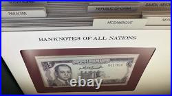 Franklin Mint Banknotes of All Nations Boxed Set of 90 uncirculated banknotes