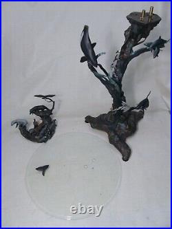 Franklin Mint Bronze Sculpture Table The Guardians Of The World By Steven Lord