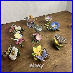Franklin Mint Butterflies Of The World Collection Lot Of 9