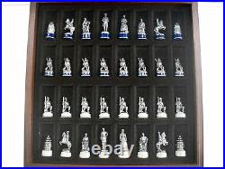 Franklin Mint CIVIL War Chess Set Excellent Early Edition Very Clean All Cards