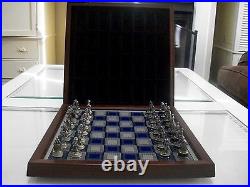 Franklin Mint CIVIL War Chess Set Excellent Early Edition Very Clean All Cards