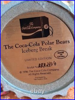 Franklin Mint Coca Cola Polar Bear Glass Globes (6). Rare Find! All Mint! WOW