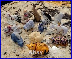 Franklin Mint Collection Of 26 Curio Cat Figurines All In New Condition