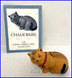 Franklin Mint Curio Cabinet Cats Collection 15 Different Felines with Booklets