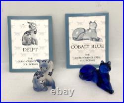 Franklin Mint Curio Cabinet Cats Collection 15 Different Felines with Booklets