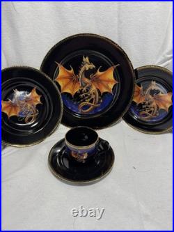 Franklin Mint Dragon's Dynasty China Dinnerware Full Service for 4 Estate
