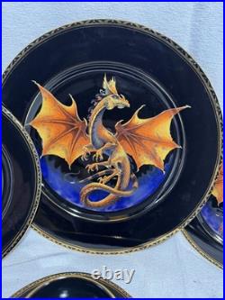 Franklin Mint Dragon's Dynasty China Dinnerware Full Service for 4 Estate