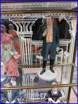 Franklin Mint GONE WITH THE WIND 1990 Display Case & Complete Set 15 Figurines