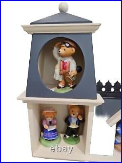 Franklin Mint Hotel Teddington Bear Display with 25 Bears (Complete Set) LikeNew