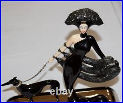 Franklin Mint House Of Erte Limited Edition Symphony In Black Figurine CCM