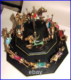 Franklin Mint House Of Faberge Golden Carousel (24K Plated) Set withCertificates