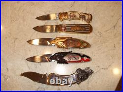 Franklin Mint Knife Collection 5 In All, Nice Deal