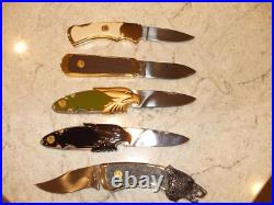 Franklin Mint Knife Collection 5 In All, Nice Deal