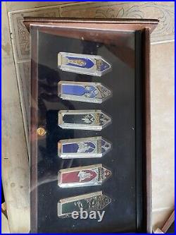 Franklin Mint Monster Collector Knife Set all 6 monster knifes &display Case