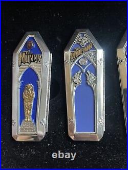 Franklin Mint Monster Collector Knife Set all 6 monster knifes &display Case