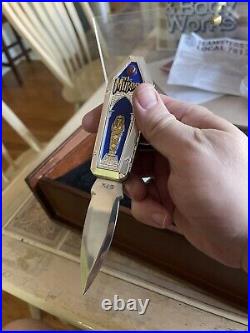 Franklin Mint Monster Collector Knife Set all 6 monster knifes &display Case