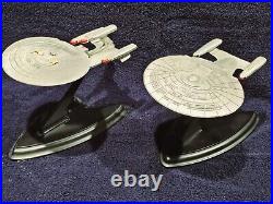 Franklin Mint Star Trek Enterprise 1701-D And All Good Things Enterprise
