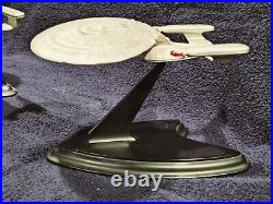 Franklin Mint Star Trek Enterprise 1701-D And All Good Things Enterprise