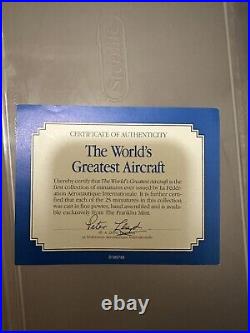 Franklin Mint Worlds Greatest Aircraft collection In pewter all 25 planes