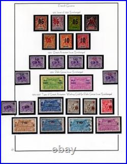 French Guiana 1892-1947 Collection Of 200+ Stamps Almost All Mint A Few Used