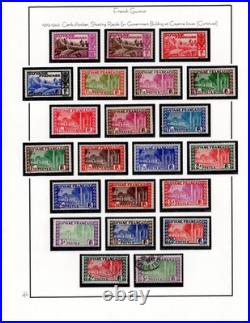 French Guiana 1892-1947 Collection Of 200+ Stamps Almost All Mint A Few Used
