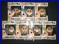 Funko Pop All Seven Dwarfs Lot Rare HTF Vaulted