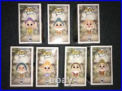 Funko Pop All Seven Dwarfs Lot Rare HTF Vaulted