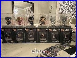 Funko Pop! Diecast Lot Of All 6 Boba Chase/ Common, Capt, Iron Man Ww And Batman