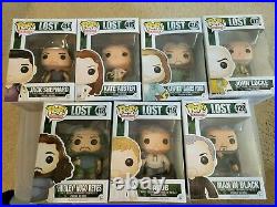 Funko Pop! Lost, Lot of 7 Complete Set, Vaulted/Retired All with Protectors