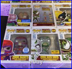 Funko Pop Marvel Zombie Set Lot All Exclusives Glow In The Dark Limited Ed. LE