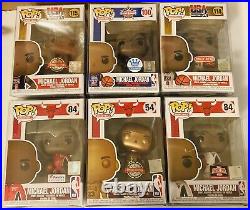 Funko Pop! Michael Jordan Lot Bronze Team USA White & Navy Warmups All Star