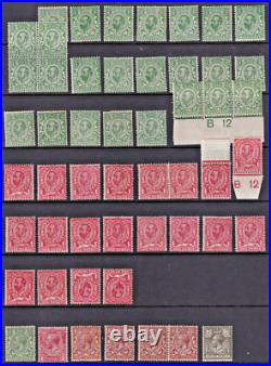 GB KGV COLLECTION x180+ stamps all MINT HINGED to 1/- (CV £2,500+)