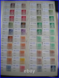 GB SPECIALISED MACHIN COLLECTION SGX841-X1058 COMPLETE ALL VARIATIONS 224 Stamps