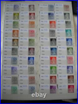 GB SPECIALISED MACHIN COLLECTION SGX841-X1058 COMPLETE ALL VARIATIONS 224 Stamps