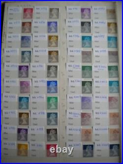 GB SPECIALISED MACHIN COLLECTION SGX841-X1058 COMPLETE ALL VARIATIONS 224 Stamps