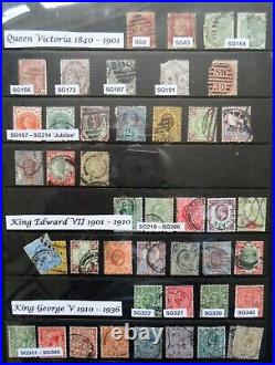 GB stamps collection 1841 to 1978 Mainly Unmounted Mint hagner page all pictured
