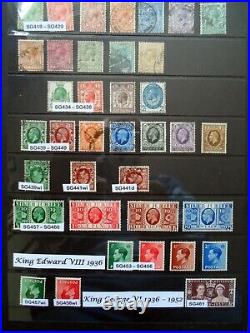 GB stamps collection 1841 to 1978 Mainly Unmounted Mint hagner page all pictured