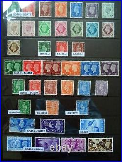 GB stamps collection 1841 to 1978 Mainly Unmounted Mint hagner page all pictured