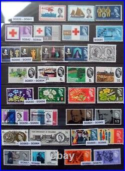 GB stamps collection 1841 to 1978 Mainly Unmounted Mint hagner page all pictured